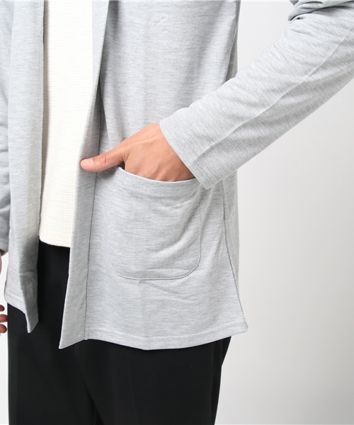 VENCEEXCHANGE（ヴァンスエクスチェンジ）の「インレイコーディガン                 （カーディガン/ボレロ・メンズ・グレー/ブラック/ライトブラウン・MEDIUM/LARGE）」の7枚目の写真