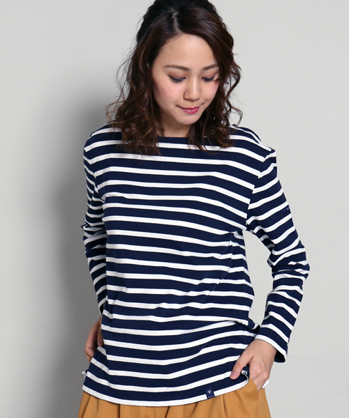 MARBLE WALTS（マーブルワルツ）の「ボーダーカットソー（Tシャツ/カットソー・レディース・ホワイト×グレー/ブルー系その他/イエロー系その他/ホワイト×ネイビー・SMALL/MEDIUM/LARGE）」の3枚目の写真