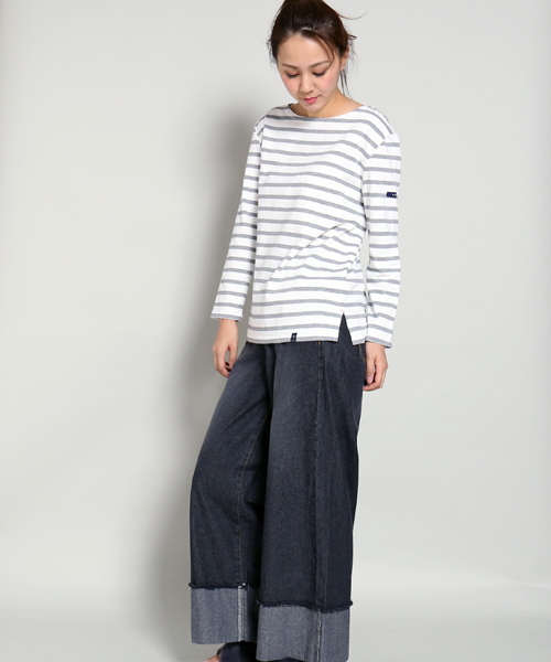 MARBLE WALTS（マーブルワルツ）の「ボーダーカットソー（Tシャツ/カットソー・レディース・ホワイト×グレー/ブルー系その他/イエロー系その他/ホワイト×ネイビー・SMALL/MEDIUM/LARGE）」の18枚目の写真