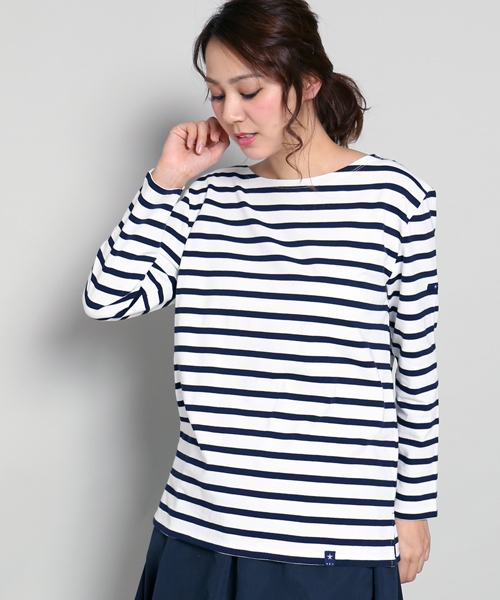 MARBLE WALTS（マーブルワルツ）の「ボーダーカットソー（Tシャツ/カットソー・レディース・ホワイト×グレー/ブルー系その他/イエロー系その他/ホワイト×ネイビー・SMALL/MEDIUM/LARGE）」の19枚目の写真