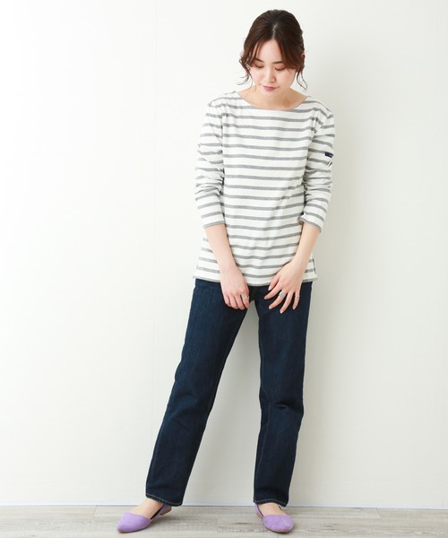 MARBLE WALTS（マーブルワルツ）の「ボーダーカットソー（Tシャツ/カットソー・レディース・ホワイト×グレー/ブルー系その他/イエロー系その他/ホワイト×ネイビー・SMALL/MEDIUM/LARGE）」の2枚目の写真