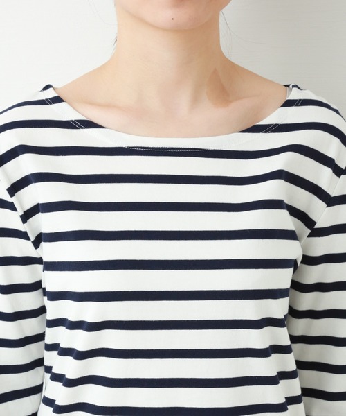MARBLE WALTS（マーブルワルツ）の「ボーダーカットソー（Tシャツ/カットソー・レディース・ホワイト×グレー/ブルー系その他/イエロー系その他/ホワイト×ネイビー・SMALL/MEDIUM/LARGE）」の10枚目の写真
