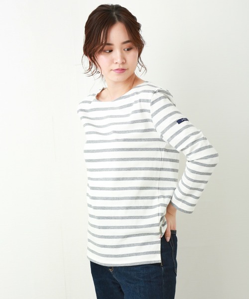 MARBLE WALTS（マーブルワルツ）の「ボーダーカットソー（Tシャツ/カットソー・レディース・ホワイト×グレー/ブルー系その他/イエロー系その他/ホワイト×ネイビー・SMALL/MEDIUM/LARGE）」の5枚目の写真