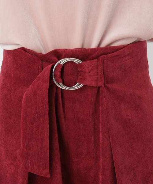 Andemiu（アンデミュウ）の「コーデュロイワイドパンツ769097（その他パンツ・レディース・モカ/レッド・MEDIUM/SMALL）」の5枚目の写真