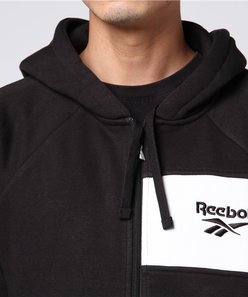Reebok（リーボック）の「【2017秋冬】フーディー [LF HOODIE]（パーカー・メンズ・ブラック/ホワイト・XX-LARGE/X-LARGE/LARGE/MEDIUM/X-SMALL/XXX-LARGE/SMALL）」の8枚目の写真