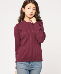 earth music&ecology | ・バックリボンリブニットプルオーバー(ニット/セーター)