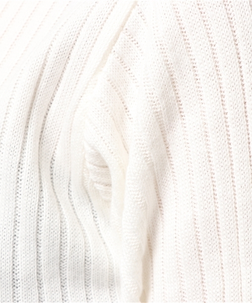 earth music&ecology（アースミュージックアンドエコロジー）の「・バックリボンリブニットプルオーバー（ニット/セーター・レディース・ブラック/アイボリー/ボルドー/キャメル・S/M）」の8枚目の写真