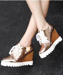 シューズ（ゴールド/金色系）ファッション通販 - ZOZOTOWN