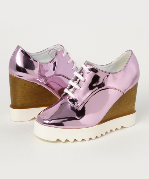 STYLEBLOCK（スタイルブロック）の「ウェッジシャークソール厚底オックスフォードシューズ（その他シューズ・レディース・ブラック/パープル/シルバー/ゴールド・40/38/39/35/37/36）」の6枚目の写真