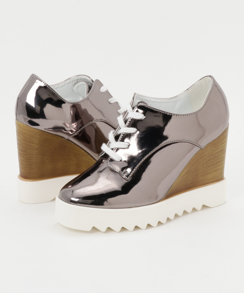 STYLEBLOCK（スタイルブロック）の「ウェッジシャークソール厚底オックスフォードシューズ（その他シューズ・レディース・ブラック/パープル/シルバー/ゴールド・40/38/39/35/37/36）」の10枚目の写真