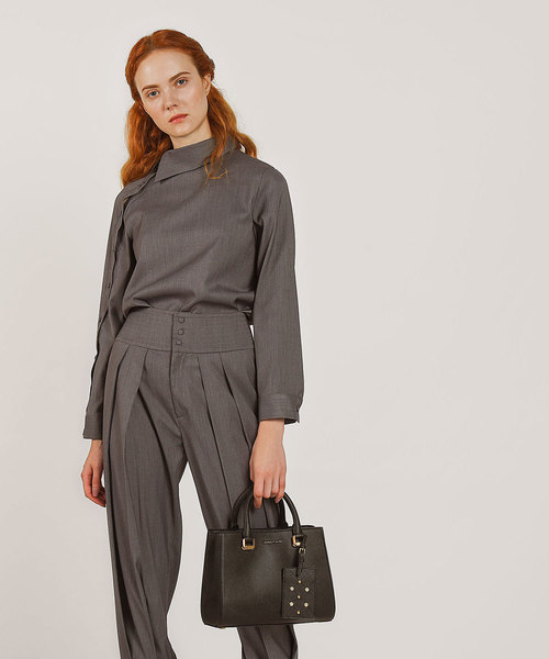 CHARLES & KEITH（チャールズ & キース）の「ラージストラクチャーシティバッグ / LARGE STRUCTURED CITY BAG（ハンドバッグ・レディース・ブラック/ピンク/レッド・L）」の7枚目の写真