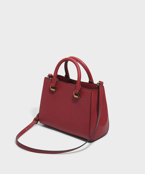 CHARLES & KEITH（チャールズ & キース）の「ラージストラクチャーシティバッグ / LARGE STRUCTURED CITY BAG（ハンドバッグ・レディース・ブラック/ピンク/レッド・L）」の15枚目の写真