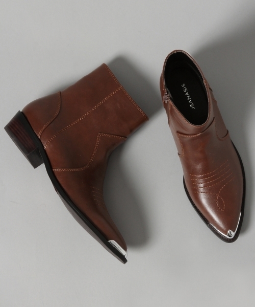 Jeanasis ジーナシス の ウエスタンショートブーツ 7707 ブーツ Wear