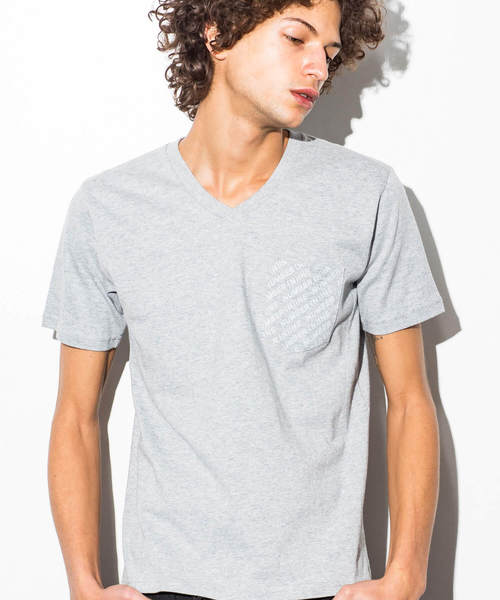 NUMBER (N)INE DENIM(ナンバーナインデニム)の「NUMBER (N)INE DENIM(ナンバーナインデニム)ロゴパターンプリントポケットTシャツ(Tシャツ/カットソー・メンズ・グレー/ブラック/レッド/ホワイト・MEDIUM/LARGE/X-LARGE/SMALL)」の3枚目の写真