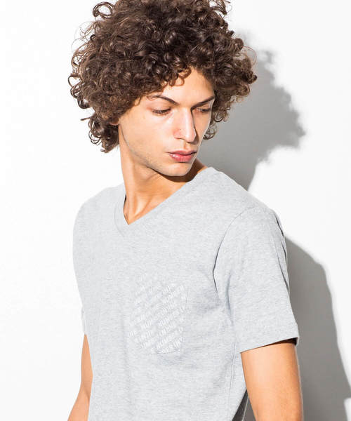 NUMBER (N)INE DENIM(ナンバーナインデニム)の「NUMBER (N)INE DENIM(ナンバーナインデニム)ロゴパターンプリントポケットTシャツ(Tシャツ/カットソー・メンズ・グレー/ブラック/レッド/ホワイト・MEDIUM/LARGE/X-LARGE/SMALL)」の9枚目の写真