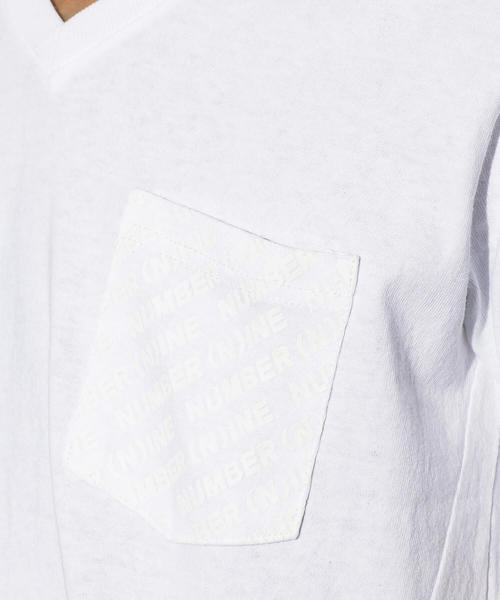 NUMBER (N)INE DENIM(ナンバーナインデニム)の「NUMBER (N)INE DENIM(ナンバーナインデニム)ロゴパターンプリントポケットTシャツ(Tシャツ/カットソー・メンズ・グレー/ブラック/レッド/ホワイト・MEDIUM/LARGE/X-LARGE/SMALL)」の11枚目の写真