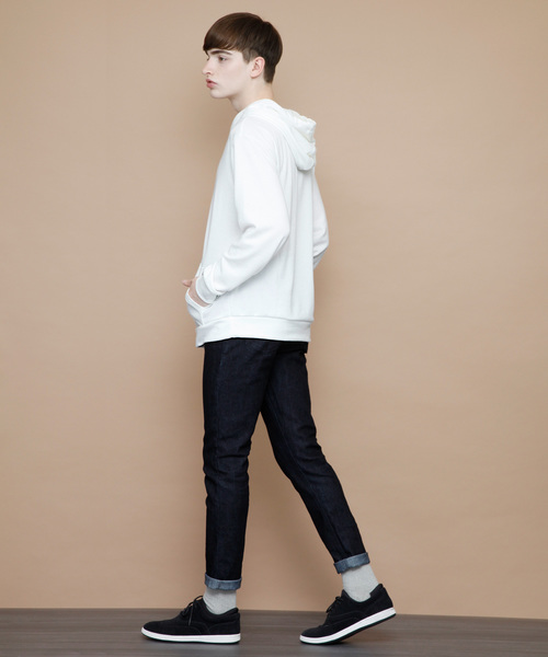 EMMA CLOTHES(エマクローズ)の「TCビッグシルエットプルパーカー(パーカー・メンズ・ブラック/ネイビー/グレー/アイボリー/チャコール/カーキ・L/M)」の7枚目の写真