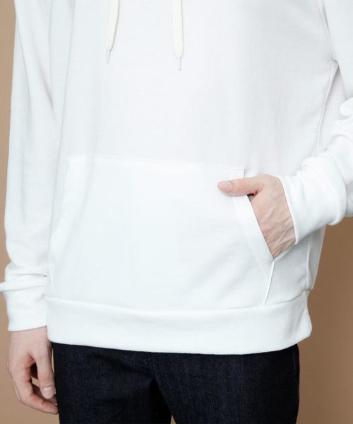 EMMA CLOTHES(エマクローズ)の「TCビッグシルエットプルパーカー(パーカー・メンズ・ブラック/ネイビー/グレー/アイボリー/チャコール/カーキ・L/M)」の15枚目の写真