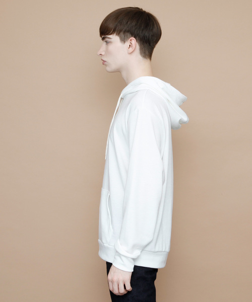 EMMA CLOTHES(エマクローズ)の「TCビッグシルエットプルパーカー(パーカー・メンズ・ブラック/ネイビー/グレー/アイボリー/チャコール/カーキ・L/M)」の18枚目の写真