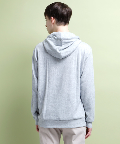 EMMA CLOTHES(エマクローズ)の「TCビッグシルエットプルパーカー(パーカー・メンズ・ブラック/ネイビー/グレー/アイボリー/チャコール/カーキ・L/M)」の20枚目の写真