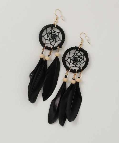 Gyda ジェイダ の ドリームキャッチャーピアス ピアス 両耳用 Wear