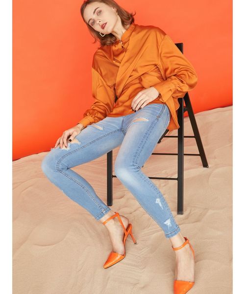 EMODA(エモダ)の「ワイドウエストシャツ(シャツ/ブラウス・レディース・ホワイト/ブラック/オレンジ・FREE)」の13枚目の写真