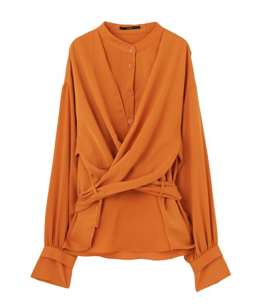 EMODA(エモダ)の「ワイドウエストシャツ(シャツ/ブラウス・レディース・ホワイト/ブラック/オレンジ・FREE)」の12枚目の写真