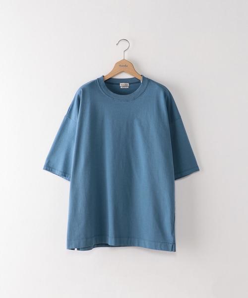 Steven Alan（スティーブンアラン）の「＜Steven Alan＞ HI-DENS CN 5SL BOLD/Tシャツ（Tシャツ/カットソー・メンズ・ベージュ/パープル/ターコイズブルー/オレンジ系その他/ダークブラウン・LARGE/MEDIUM/SMALL/X-LARGE）」の3枚目の写真