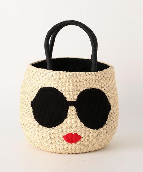 a-jolie(アジョリー)の「a-jolie SMILEサングラス カゴバッグ / アジョリー【ブラウンはWEB限定】(かごバッグ・レディース・ブラウン/ブラック/ナチュラル・FREE)」の3枚目の写真