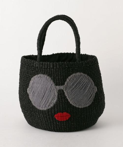 a-jolie(アジョリー)の「a-jolie SMILEサングラス カゴバッグ / アジョリー【ブラウンはWEB限定】(かごバッグ・レディース・ブラウン/ブラック/ナチュラル・FREE)」の2枚目の写真