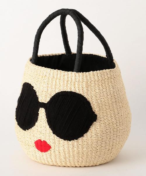 a-jolie(アジョリー)の「a-jolie SMILEサングラス カゴバッグ / アジョリー【ブラウンはWEB限定】(かごバッグ・レディース・ブラウン/ブラック/ナチュラル・FREE)」の5枚目の写真