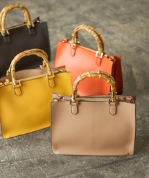 GLOBAL WORK | バンブーミニトート/804835(ハンドバッグ)