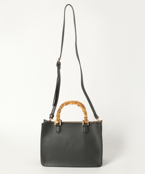 GLOBAL WORK（グローバルワーク）の「バンブーミニトート/804835（ハンドバッグ・レディース・ブラック/ベージュ/イエロー/オレンジ・ONE SIZE）」の8枚目の写真