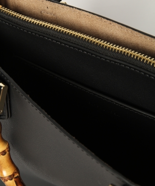 GLOBAL WORK（グローバルワーク）の「バンブーミニトート/804835（ハンドバッグ・レディース・ブラック/ベージュ/イエロー/オレンジ・ONE SIZE）」の12枚目の写真