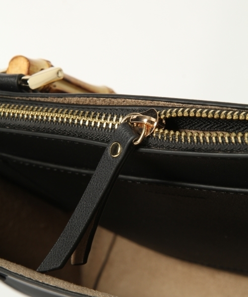 GLOBAL WORK（グローバルワーク）の「バンブーミニトート/804835（ハンドバッグ・レディース・ブラック/ベージュ/イエロー/オレンジ・ONE SIZE）」の14枚目の写真