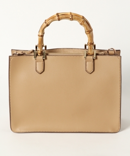 GLOBAL WORK（グローバルワーク）の「バンブーミニトート/804835（ハンドバッグ・レディース・ブラック/ベージュ/イエロー/オレンジ・ONE SIZE）」の17枚目の写真