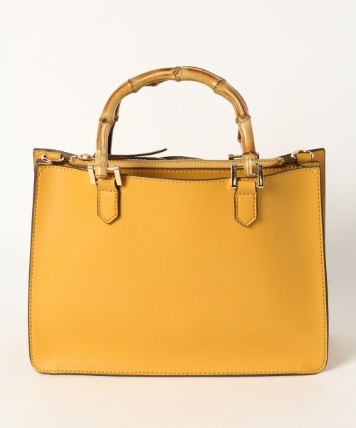 GLOBAL WORK（グローバルワーク）の「バンブーミニトート/804835（ハンドバッグ・レディース・ブラック/ベージュ/イエロー/オレンジ・ONE SIZE）」の18枚目の写真