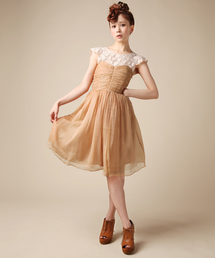 CORTES WORKS | 【NET販売限定】SHIRRING CHIFFON(ワンピース)