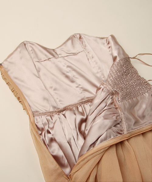 CORTES WORKS（コルテスワークス）の「【NET販売限定】SHIRRING CHIFFON（ワンピース・レディース・ベージュ・38）」の12枚目の写真