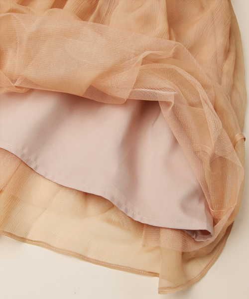 CORTES WORKS（コルテスワークス）の「【NET販売限定】SHIRRING CHIFFON（ワンピース・レディース・ベージュ・38）」の2枚目の写真