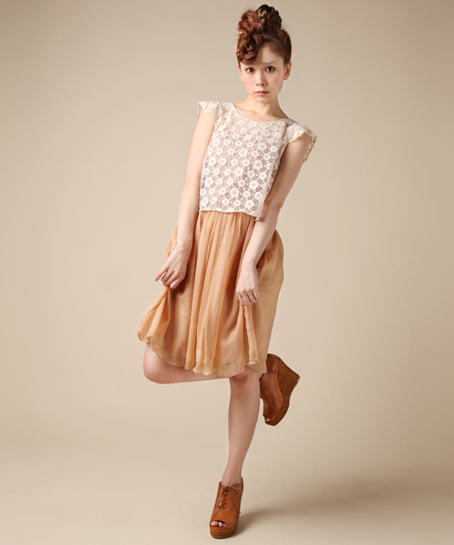 CORTES WORKS（コルテスワークス）の「【NET販売限定】SHIRRING CHIFFON（ワンピース・レディース・ベージュ・38）」の11枚目の写真