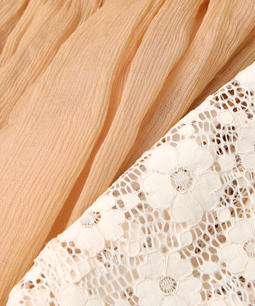 CORTES WORKS（コルテスワークス）の「【NET販売限定】SHIRRING CHIFFON（ワンピース・レディース・ベージュ・38）」の5枚目の写真