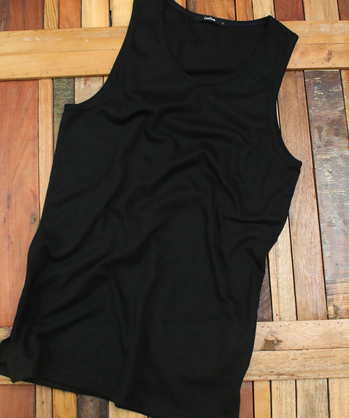 Confirm（コンファーム）の「Confirm / コンファーム ワッフルスクエアロングタンク（タンクトップ・メンズ・ホワイト系その他/ブラック/グレー・M/L）」の2枚目の写真