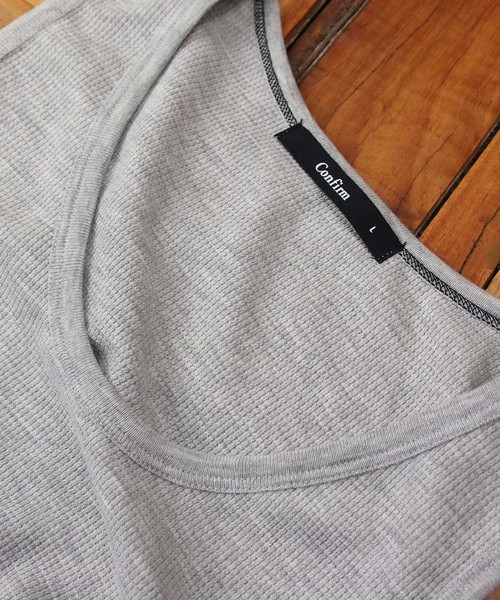 Confirm（コンファーム）の「Confirm / コンファーム ワッフルスクエアロングタンク（タンクトップ・メンズ・ホワイト系その他/ブラック/グレー・M/L）」の12枚目の写真