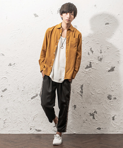 MinoriTY（マイノリティ）の「ラウンドカラービエラチェックシャツ（シャツ/ブラウス・メンズ・ホワイト/ベージュ/ネイビー/グレー/レッド/グリーン/マスタード/チェック/ワイン・M/L/XL）」の17枚目の写真