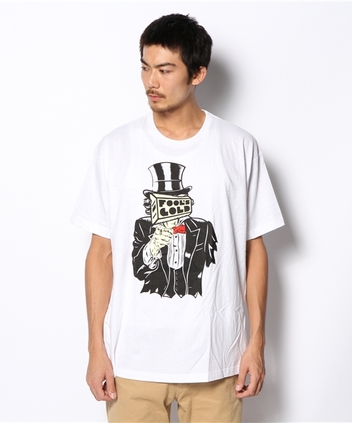 Manhattan Records（マンハッタン レコーズ）の「Fools Gold / Sam Tee（Tシャツ/カットソー・メンズ・ホワイト・X-LARGE）」の2枚目の写真