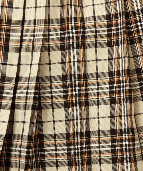 LOWRYS FARM(ローリーズファーム)の「タータンチェックプリーツスカート 821534(スカート・レディース・ベージュ/ブラウン/ネイビー・FREE)」の9枚目の写真