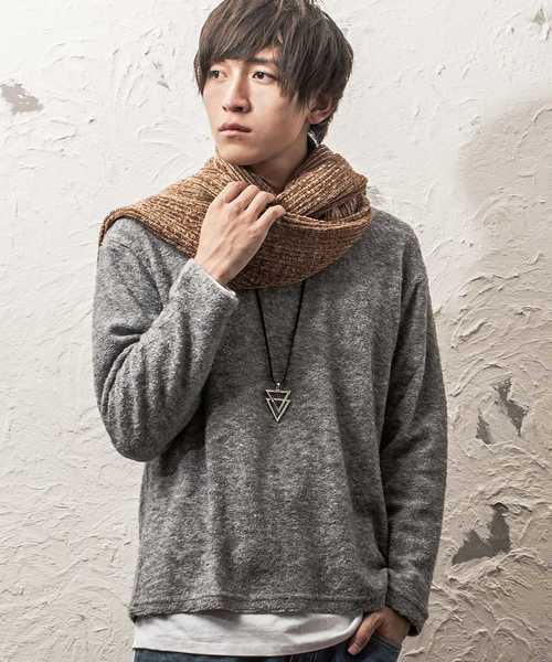 MinoriTY（マイノリティ）の「モールヤーンマフラー（マフラー・メンズ・ブラック/ベージュ/モカ/チャコール・FREE）」の11枚目の写真