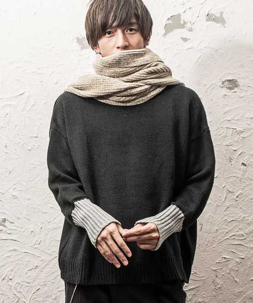 MinoriTY（マイノリティ）の「モールヤーンマフラー（マフラー・メンズ・ブラック/ベージュ/モカ/チャコール・FREE）」の10枚目の写真