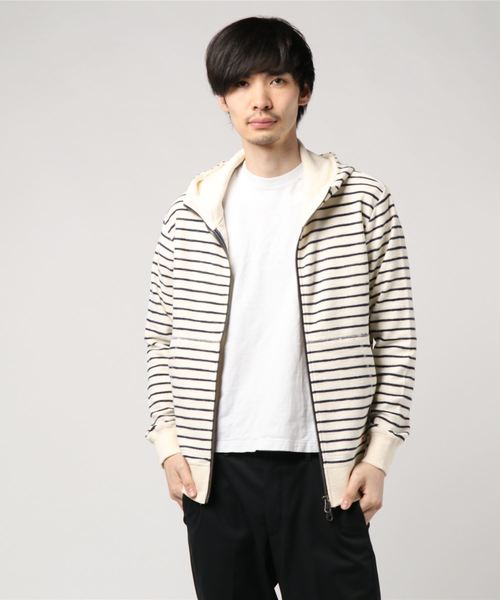 JACK & MARIE(ジャックアンドマリー)の「【Johnbull/ジョンブル】 パイルフーディー FULLZIP(パーカー・メンズ・ホワイト・M/S/L)」の9枚目の写真